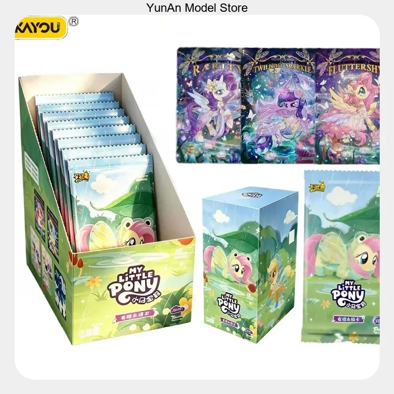 Kayou My Little Pony Shining Moon Pack 12th Series Official Genuine Collectible Cards Booster Pack with Holographic Foil Artwork