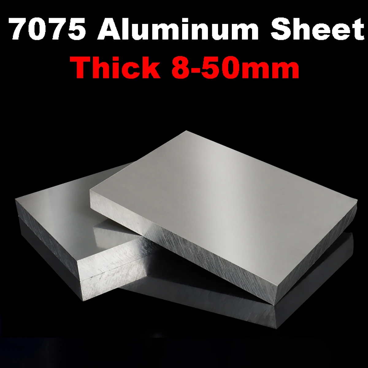 7075 Aluminum Sheet Thick 8-50mm 50x50 100x100 100x200 150x150 7075 Aluminum Plate Large Aluminum Block CNC Processing Materials