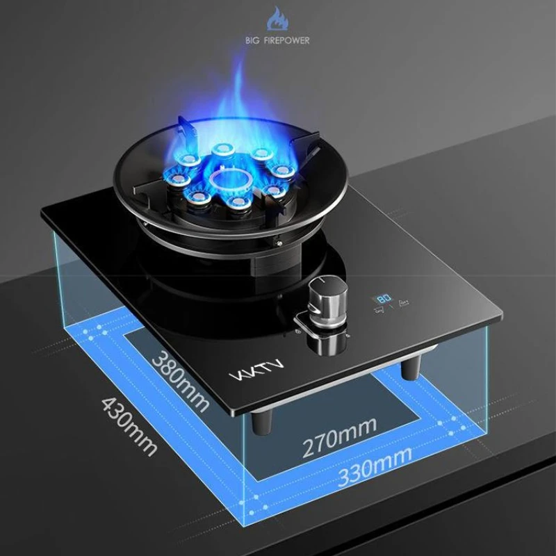 (ยี่ห้อ Konka Internet) เตาแก๊สในครัวเรือน เตาเดี่ยว ก๊าซธรรมชาติ โต๊ะแก๊สเหลว ฝังเตาอเนกประสงค์