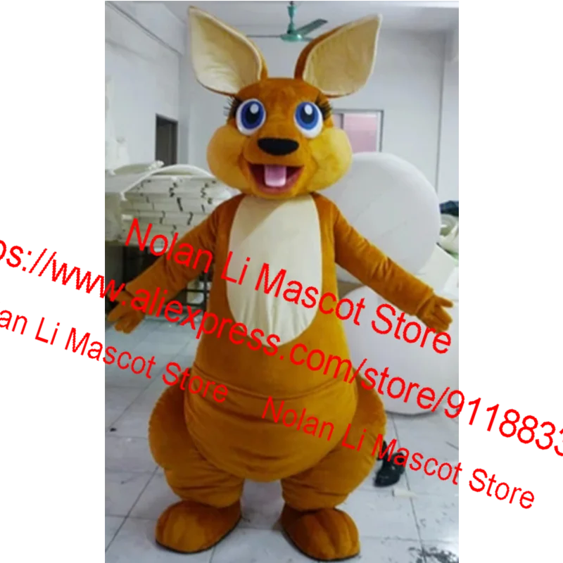 New Custom Kangaroo Mascot Costume Cartoon Character Set Holiday Party Banquet Role Play Unisex Adult Size Gift 176