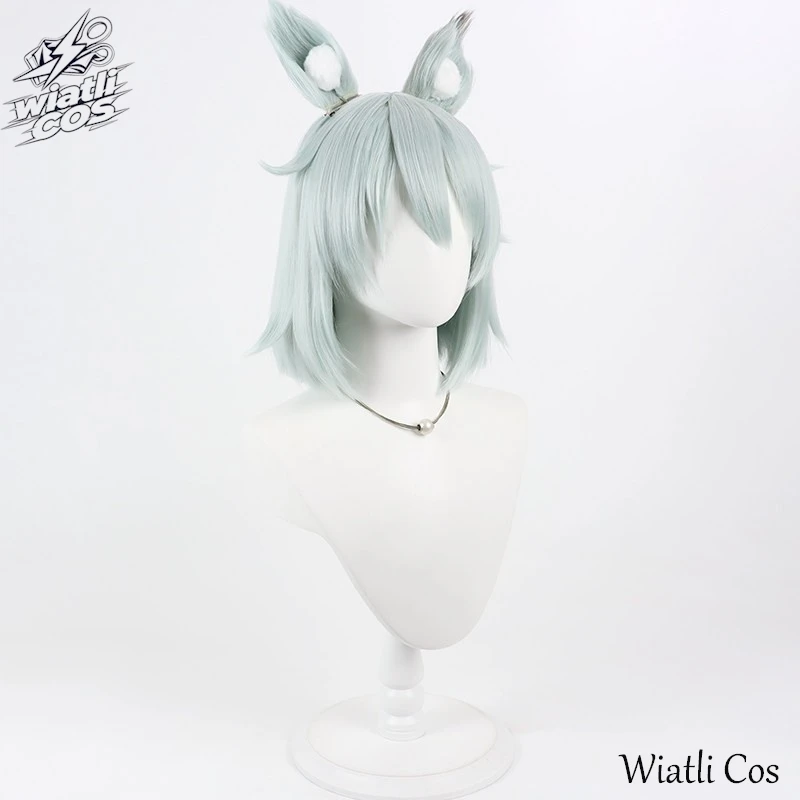 Chainsmoker Cat Yani Neko Satou Yuko Cosplay Wig With Ears Tail Adult Women Men Halloween Roleplay view 3