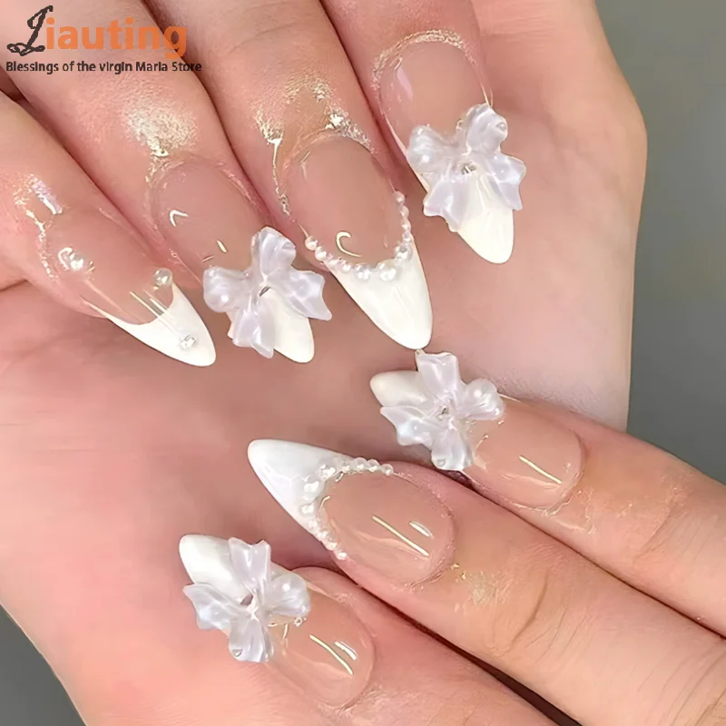 120 pçs pasta completa apontou pré-limaado dicas de unhas imprensa na extensão do prego falso natural nenhum traço para pequena cama de unhas 12 tamanhos na caixa