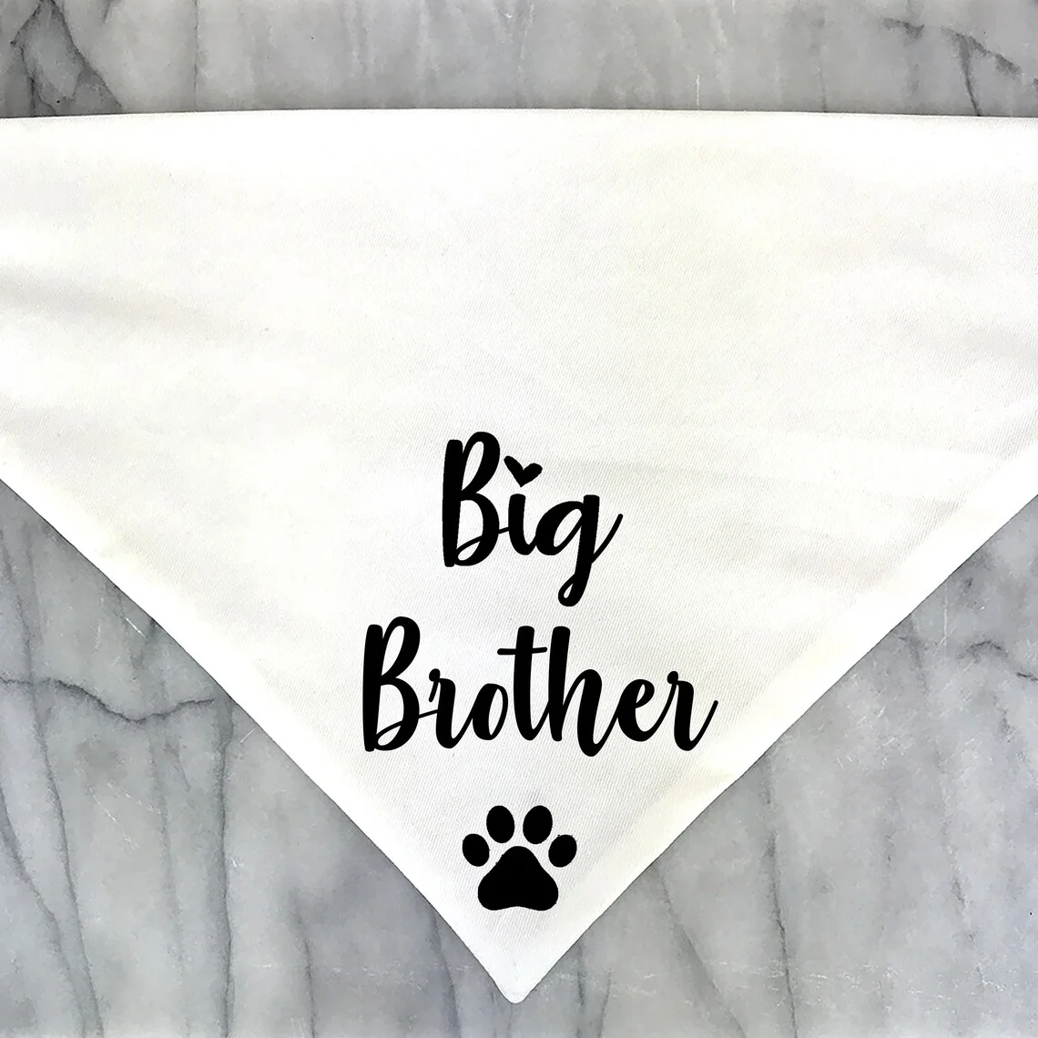 Big Brother Dog Bandana Pregnancy Announcement Photos New Puppy Gotcha Day Gender Reveal Black White Bandana for dogs