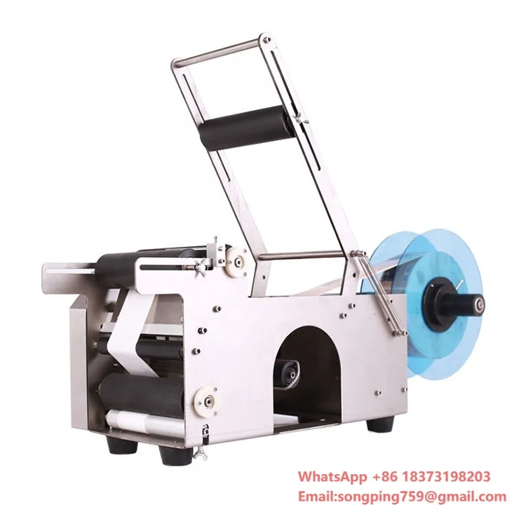 

Factory Sale MT-50 Round Bottle Labeling Machine Semi-automatic Tabletop Sticker Making Machine Adhesive Sticker