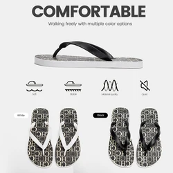 Flip Flops Men and Women Casual Shoes Luxury Brand Slippers Black White Shoes