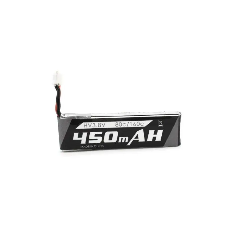 Emax 1S 450mah 3.8V 80C/160C HV Lipo Battery PH2.0 Plug for Tinyhawk II Race Indoor FPV Racing Drone 4 minutes flight time