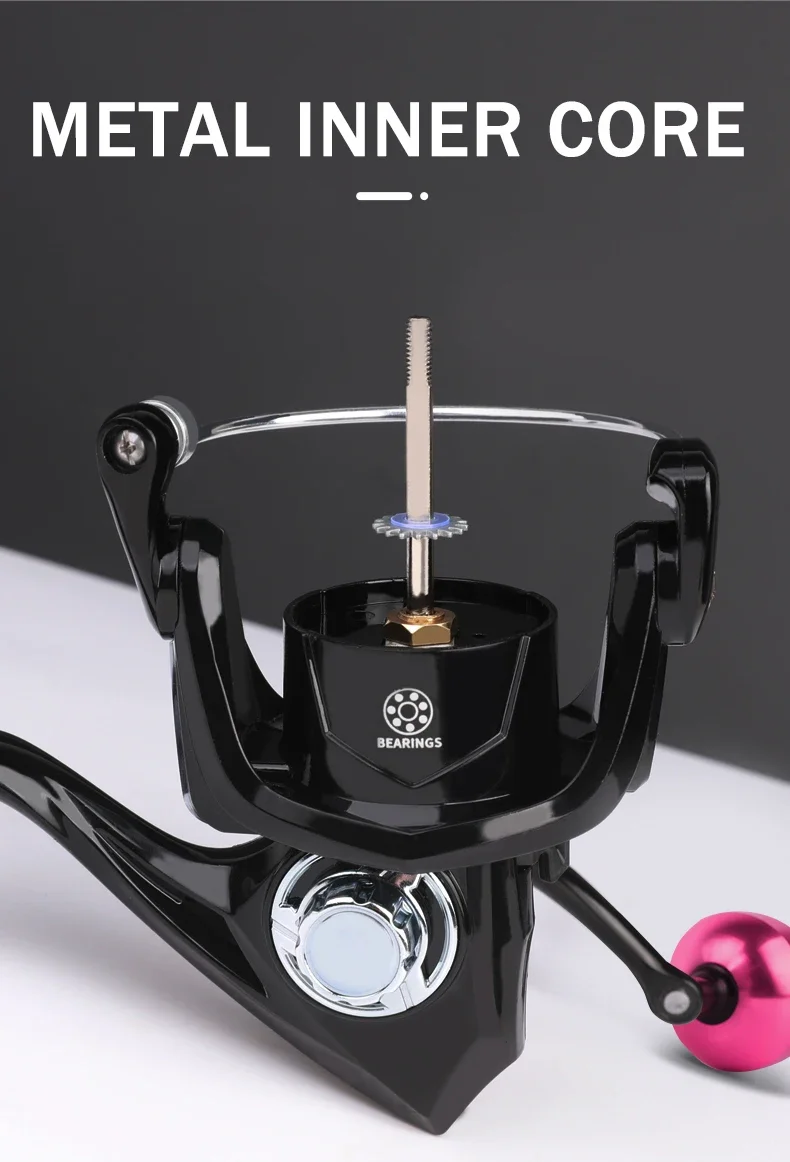 Professioneller Ultraleichter Metall/EVA Links-/Rechtshand-Austauschbarer Angelrollen-Griff 5.2:1 Hohe 26LB Max. Bremskraft für Casting- und Spinnrollen – Detail 11