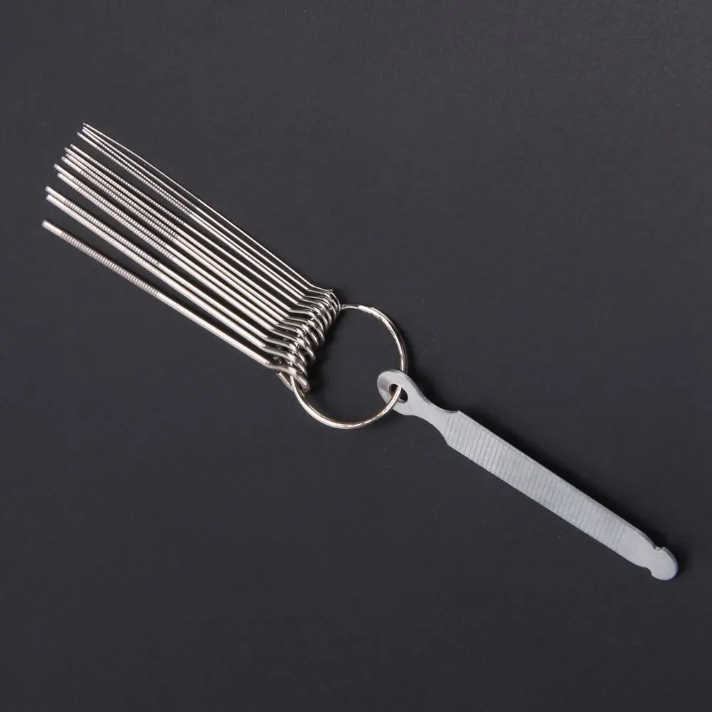 Supernew Guitar Nut Slotting Bridge Pin Hole Slot File Kit Saw Rods Filing Set Luthier