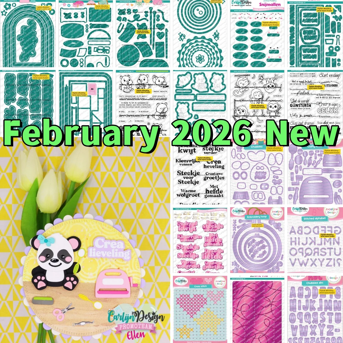 Aapjes Wires Cross Woolies Tool Stitch Hoop Metal Cutting Dies Clear Stamps Stencil Hot Foil For DIY Scrapbook February 2026 New