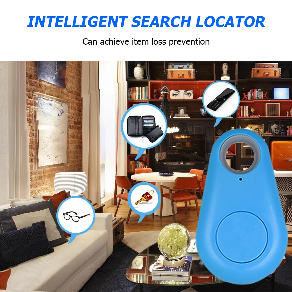 ไร้สายบลูทูธสมาร์ท GPS Tracker Bluetooth 4.0 low-power สําหรับสัตว์เลี้ยงสุนัขเด็กกระเป๋าสตางค์ Anti-Lost ALARM Tag Key Finder