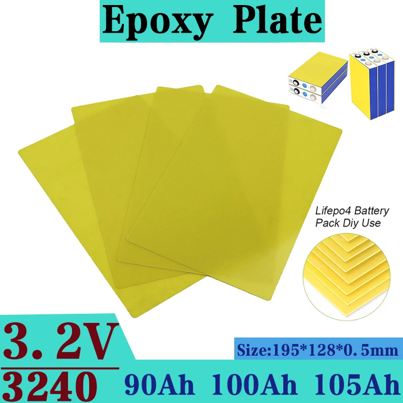 1/4/8/10/20pcs 3240 Epoxy Plate Insulating Resin Board 195*128*0.5 for 3.2V 90Ah 100Ah 105Ah 12.8V Lifepo4 Battery Pack Diy Use