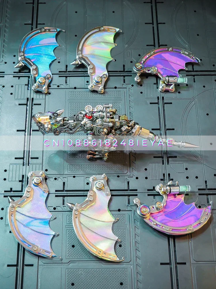 メカニカルパーティー ネッド・ホッグ カラフルなドラゴン 手作り金属組み立てモデル メカオーナメント 誕生日プレゼント