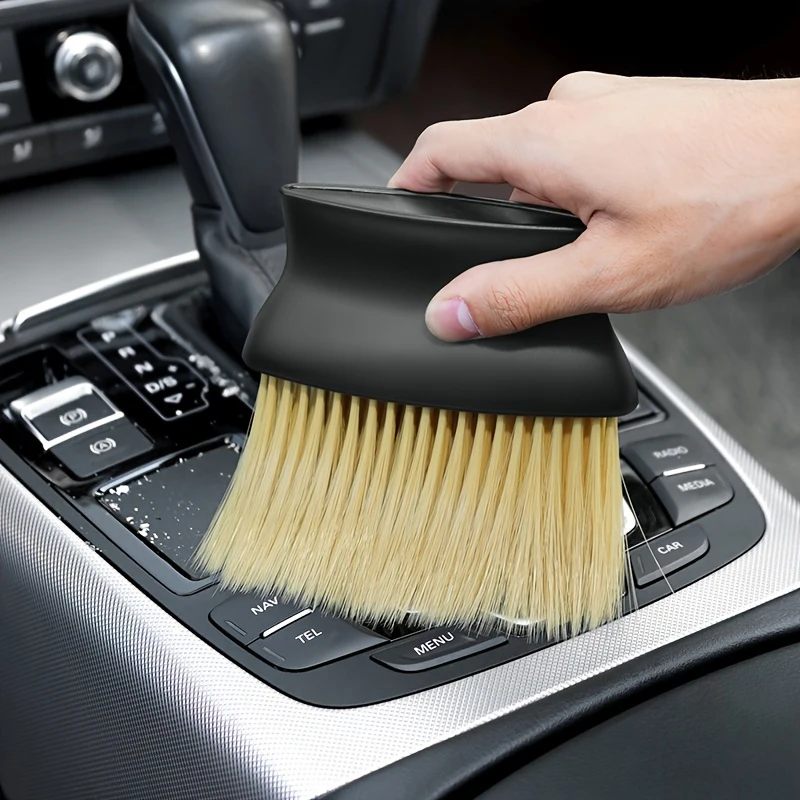 Car General Brush Instrument Board Air Conditioning Outlet Car Interior Decoration Dust Brush Cleaning Hair Brush