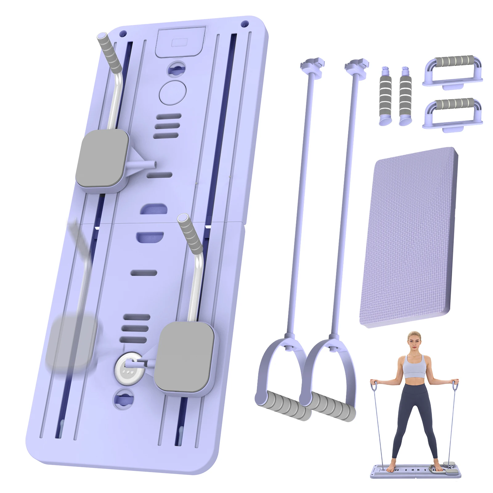Veelzijdig Pilates Board, buikspiertrainingsbord, trainingsapparatuur, trainingsbord voor het hele lichaam, fitness push-up board - afbeelding 2