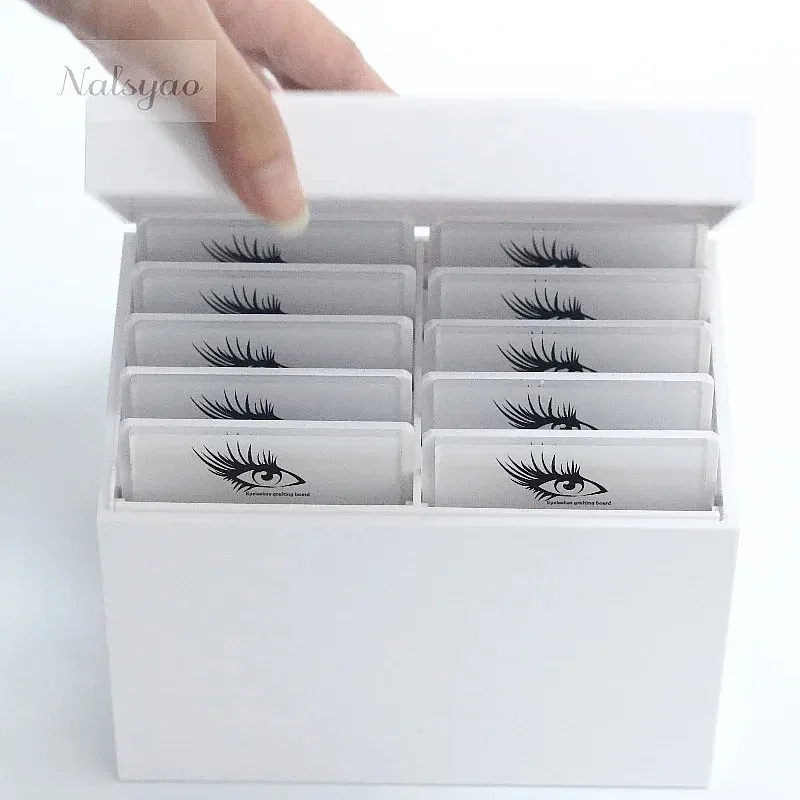 Beauty Salon 10Layers Acrylic Eyelash Extensions Storage Box Lash Tile Palette Box Wholesale Lash Supplies