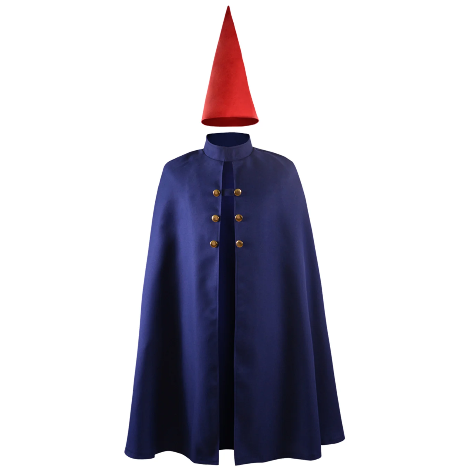 أنيمي Wirt زي الرجال حديقة كيب عباءة مع قبعة حمراء تأثيري عباءة الاطفال هالوين كرنفال حفلة لعب الأدوار وتتسابق للبنين