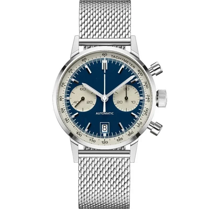 Luxe klassiek origineel herenhorloge automatische datum multifunctionele chronograaf hoogwaardig quartz horloge met roestvrijstalen band
