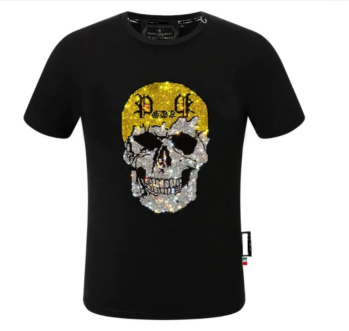 PP MenHot Mens Street Fashion  new  Punk   For design PP  T-shirts HOT Drill ullover brand   062