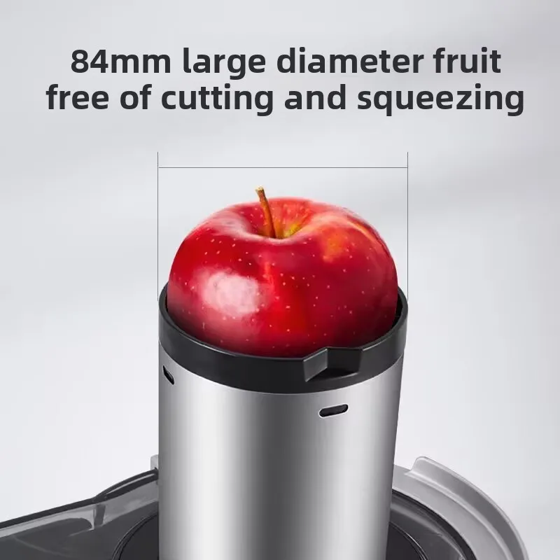 ماكينة صنع العصير، خلاط عالي السرعة 1250 وات للفواكه/الخضروات، خالي من مادة BPA 304 من الفولاذ المقاوم للصدأ، سهل التنظيف وهادئ، منزلي
