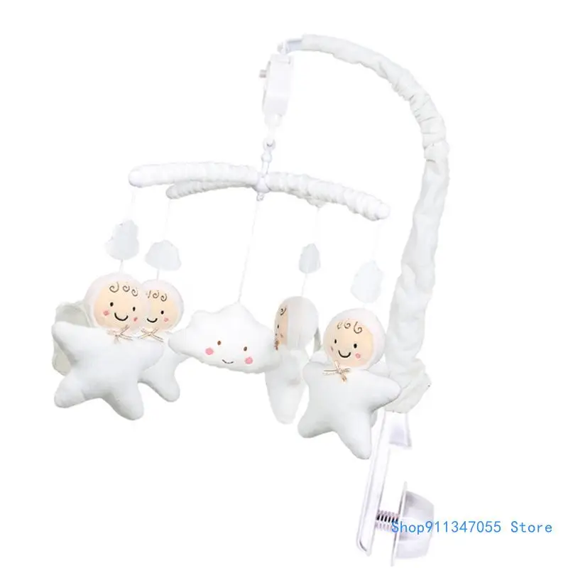 Baby Bells and Frame Arm Bracket Baby Musical Crib Mobile Toy Windup Move Hanging Toy Music Box Drop shipping