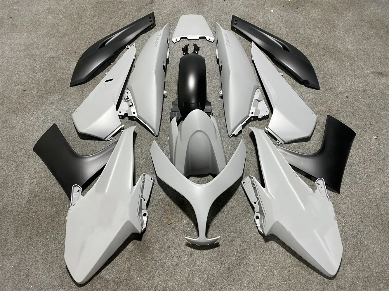 A/Carenatura moto на TMAX500 2008 2009 2010 2011 Anno 500 08-11 Carenatura carrozzeria Custodia moto grigio nero