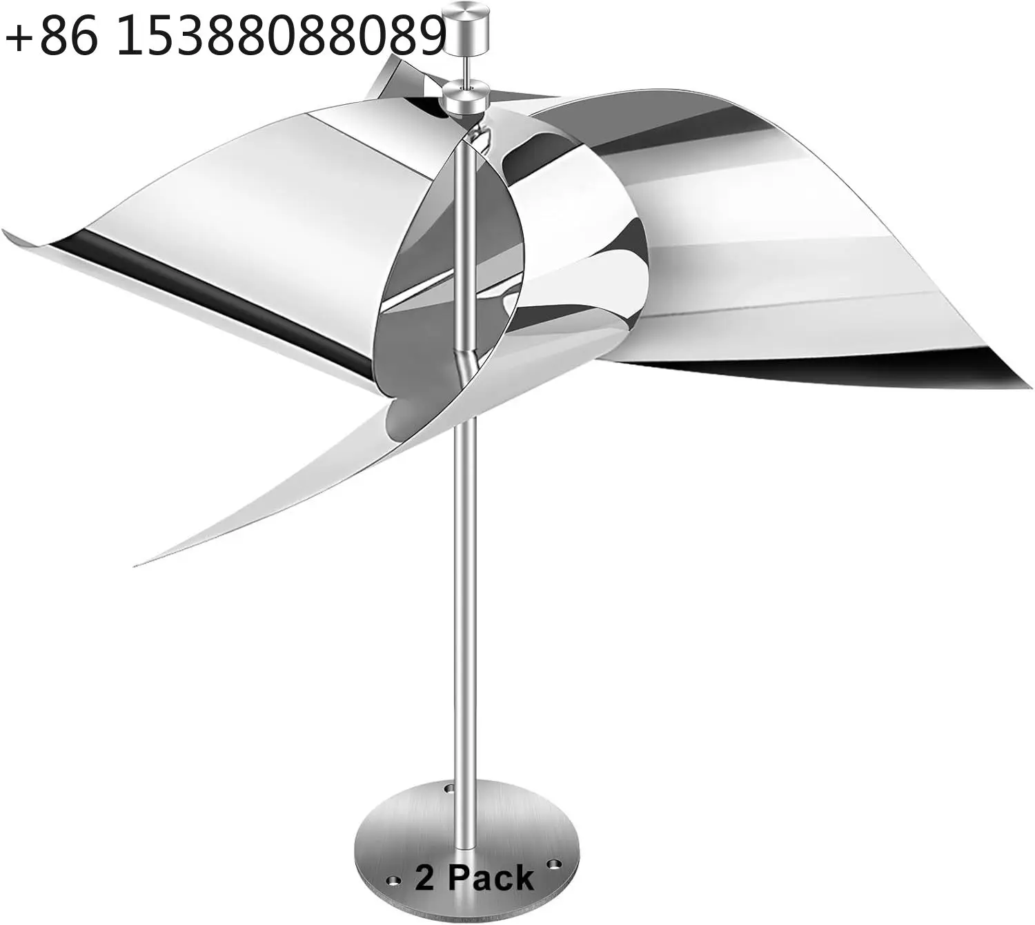2 pieces reflective windmill bird deterrent, rotary bird deterrent