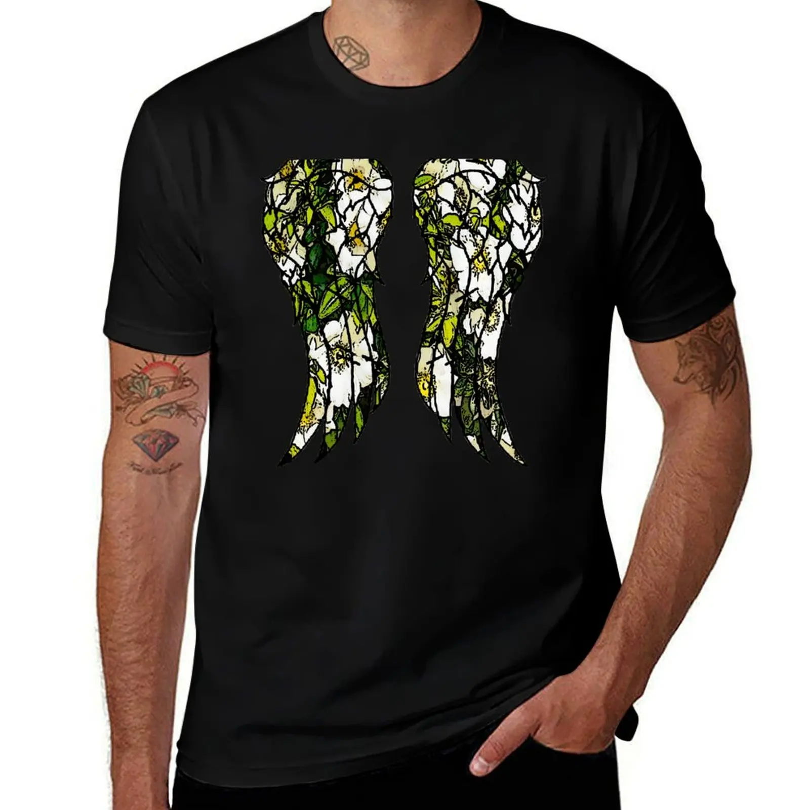 Cherokee-Winged T-Shirt t shirts for man pack cotton T-Shirt
