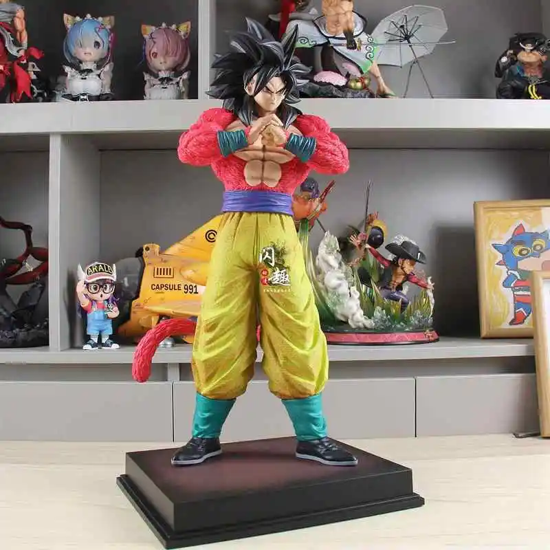 55cm 2%&Jt Studio Dragon Ball Anime Figures Ssj4 Son Goku Figures Super Saiyan 4 Goku Pvc Statue Collection Model Toys Gifts view 4