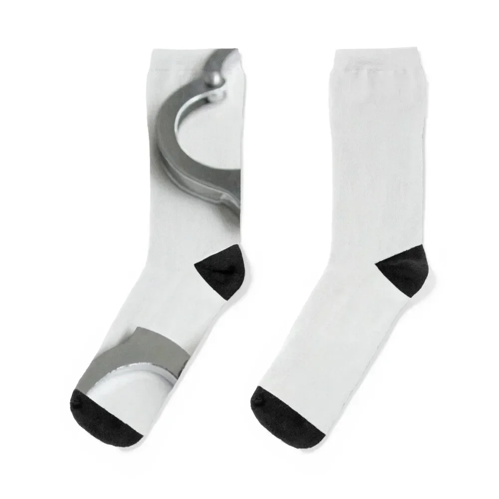 

stainless steel metal handcuffs Socks Rugby basketball colored Mens Socks Women's