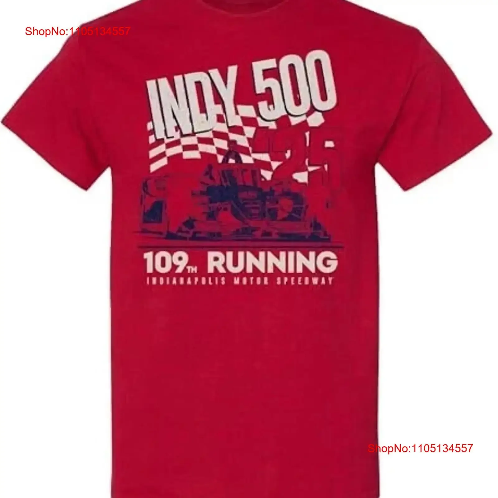 109th Indianapolis IndyCar 2025 الكبار 500 سباق 5 25 الأحمر تي شيرت جميع حجم خمر غسلها تنوعا مصمم الأزياء الملابس