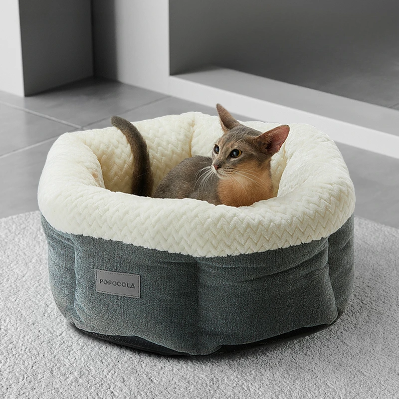 

Deep Sleep Warm Cat Kennel Winter Fluffy Sleeping Bag Pet Kennel Closed Thickened Indoor Casa Para Mascotas Cat Furniture