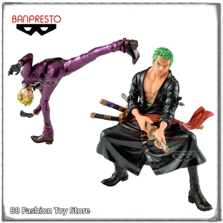 

Предпродажа, апрель 2026, оригинальные BANDAI BANPRESTO ONE PIECE THE KING OF ARTIST Roronoa Zoro & Sanji, анимационные фигурки, игрушки, подарки