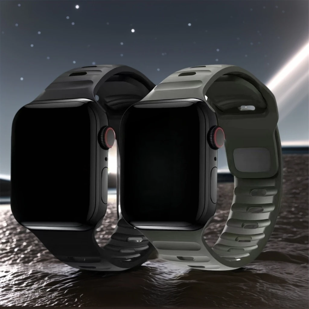 Sport-Silikonarmband für Apple Watch Band 44 mm 40 45 41 42 46 38 mm Correa-Armband iWatch Serie 10 9 SE 8 7 6 5 4 Ultra 2 49 mm
