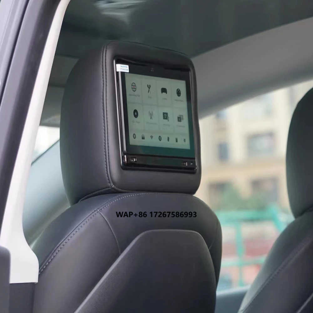 Notícias Android tela traseira do encosto de cabeça do carro para o modelo 3/Y Bluetooth WIFI reprodutor multimídia tela sensível ao toque