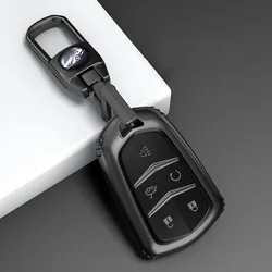 TPU Car Key Case Cover For Cadillac ATS CT6 CTS DTS XT5 Escalade ESV SRX STS XTS ELR 2014 - 2018 Remote Key Holder Keychain