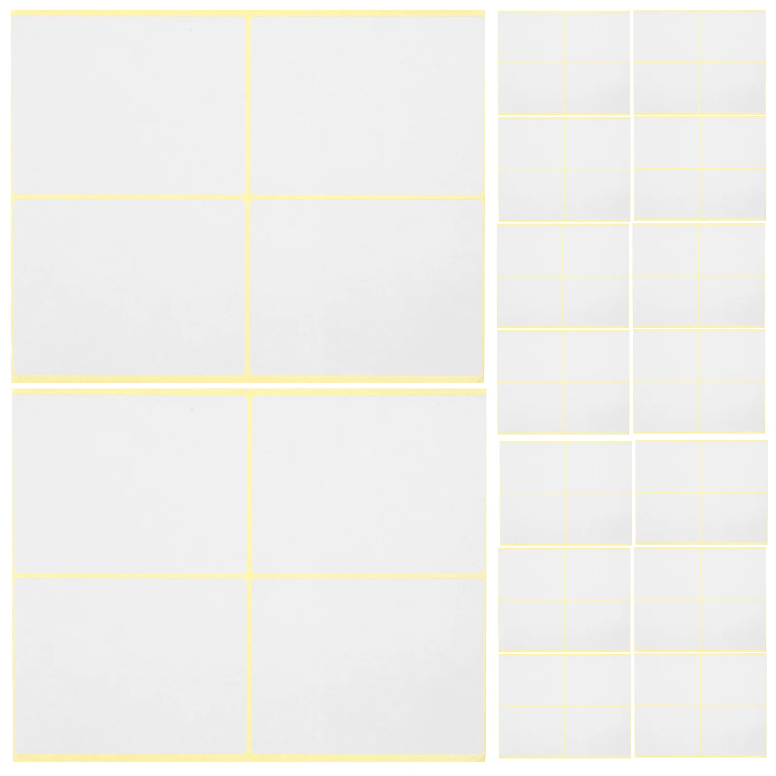 Imagem -06 - Endereço em Branco Adesivos Papel Retangular Etiquetas Adesivas Etiquetas em Branco Escrever 120 Pcs