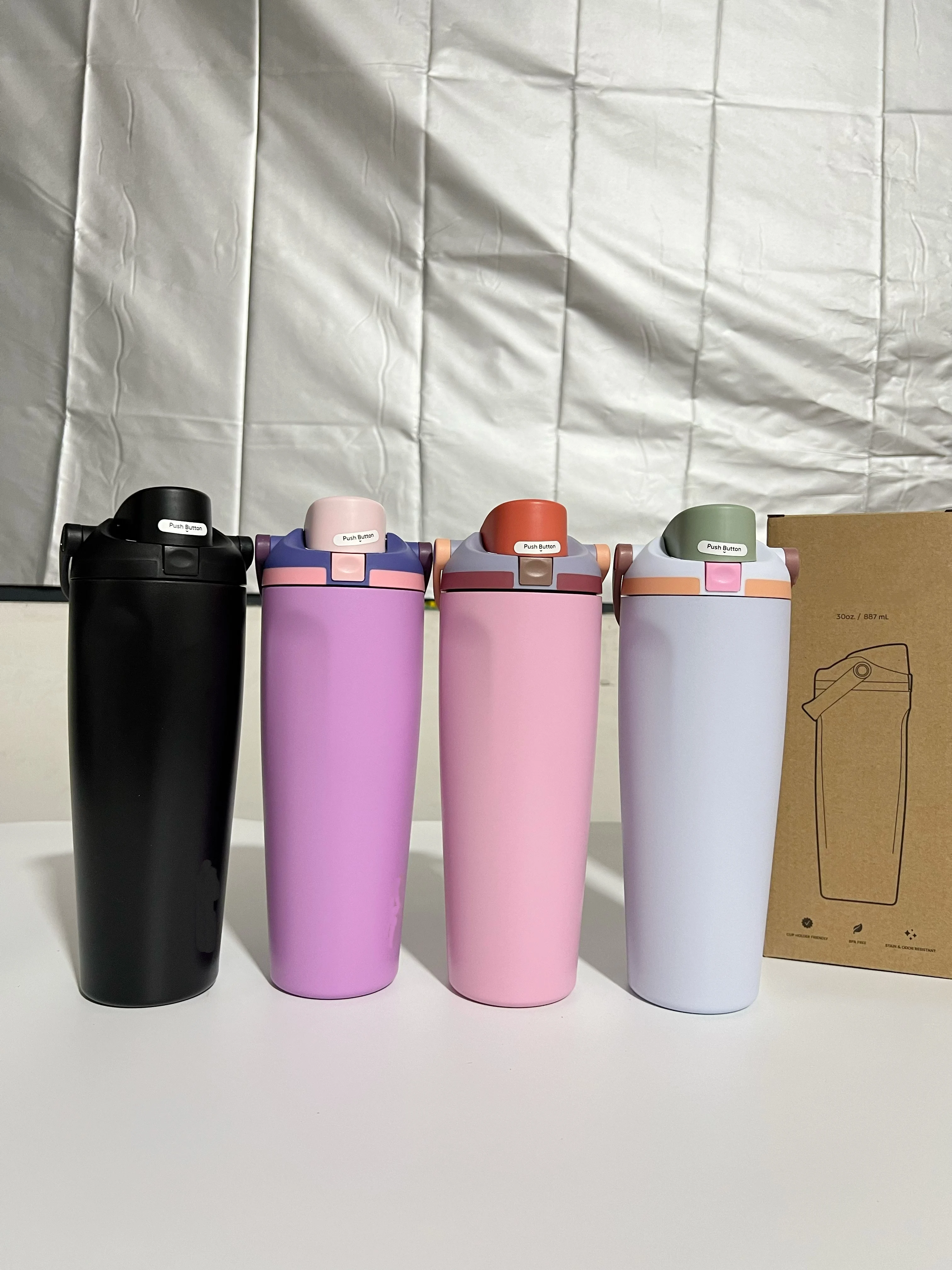 

O-Wa, 30 унций, кнопка для чашки с замком, пряжка, чашка для воды, соломенная бутылка для воды, автомобильная бутылка для воды, спортивная бутылка для воды, сумка для холодной воды, последняя чашка для воды