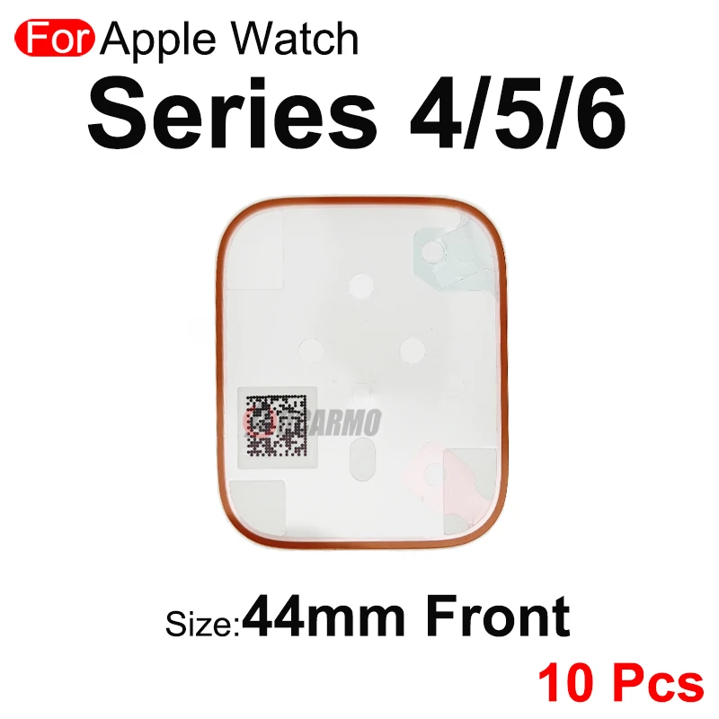 10Pcs/Lot For Apple Watch Series 4 5 6 7 8 40mm 41mm 44mm 45mm Front LCD Screen Display Adhesive Back Cover Sticker Repair Parts