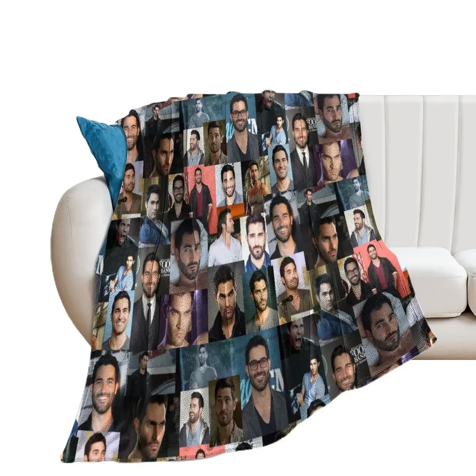 

Tyler Hoechlin collage Throw Blanket blankets ands Baby halloween Sofas Blankets