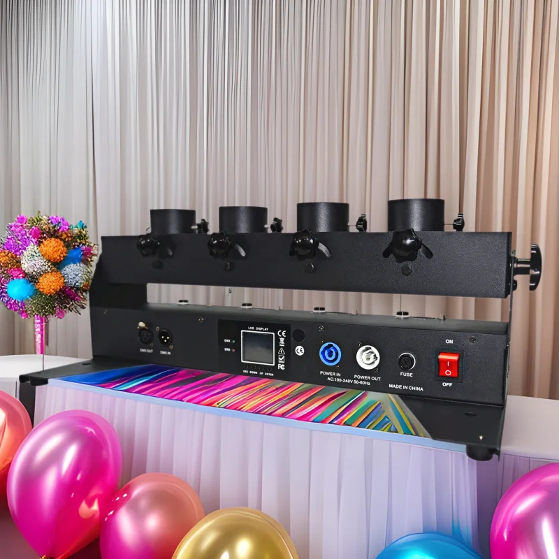 

Электронная конфетти-пушка с четырьмя головками для сцены, праздников, мероприятий, свадеб, баров, создания атмосферы, распылитель бумаги