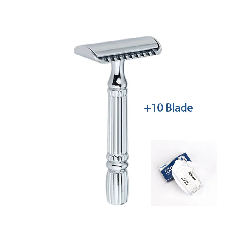 Alloy Manual Shaver para Masculino, Chupando Dispositivo, Lâminas, Máquina de barbear, Máquina de barbear, Lâmina, Estilo antigo, Novo, Frete Grátis