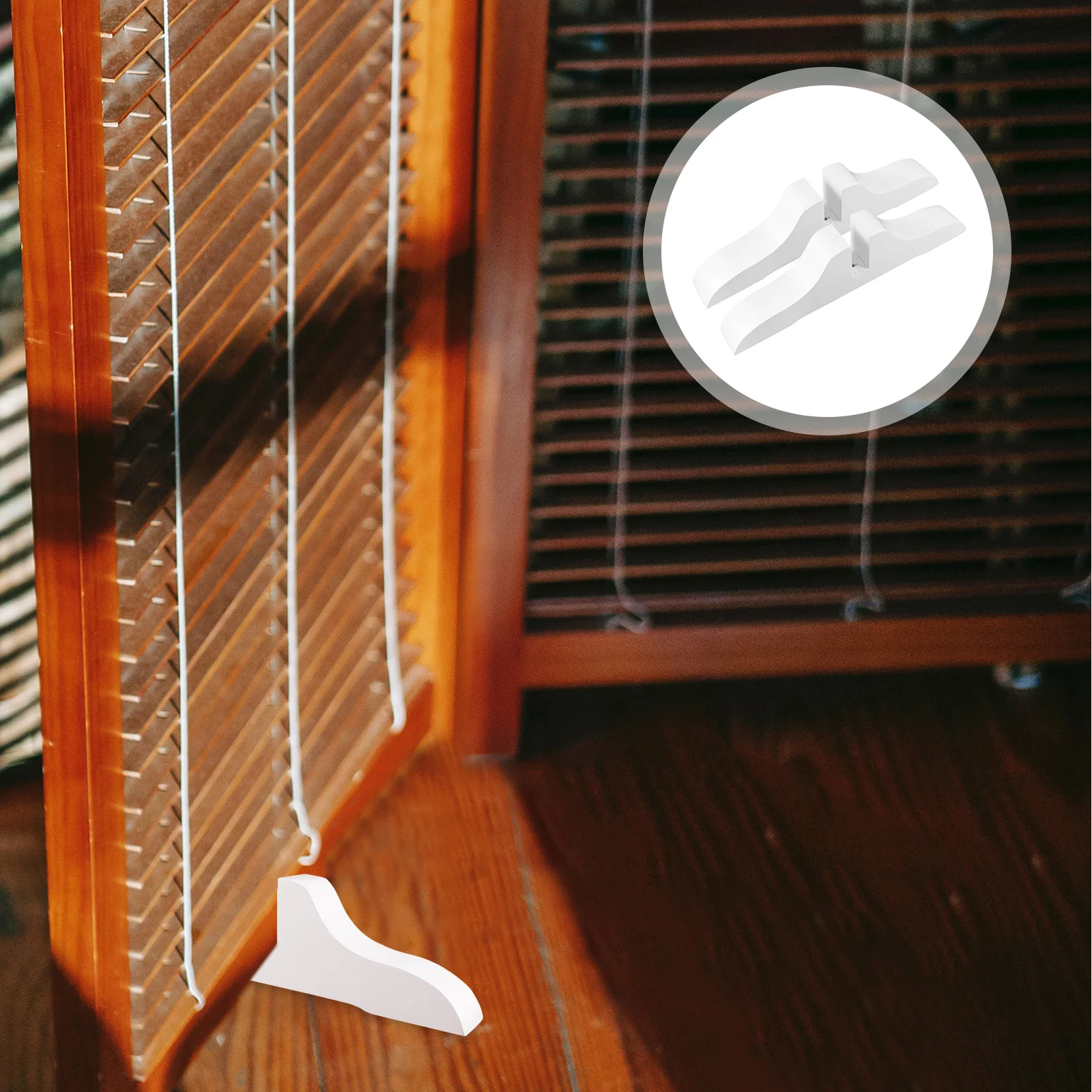 

2Pcs Room Divider Stand Screen Panel Feet Heavy-Duty Thickened Divider Base for Room Partitions Folding Screens