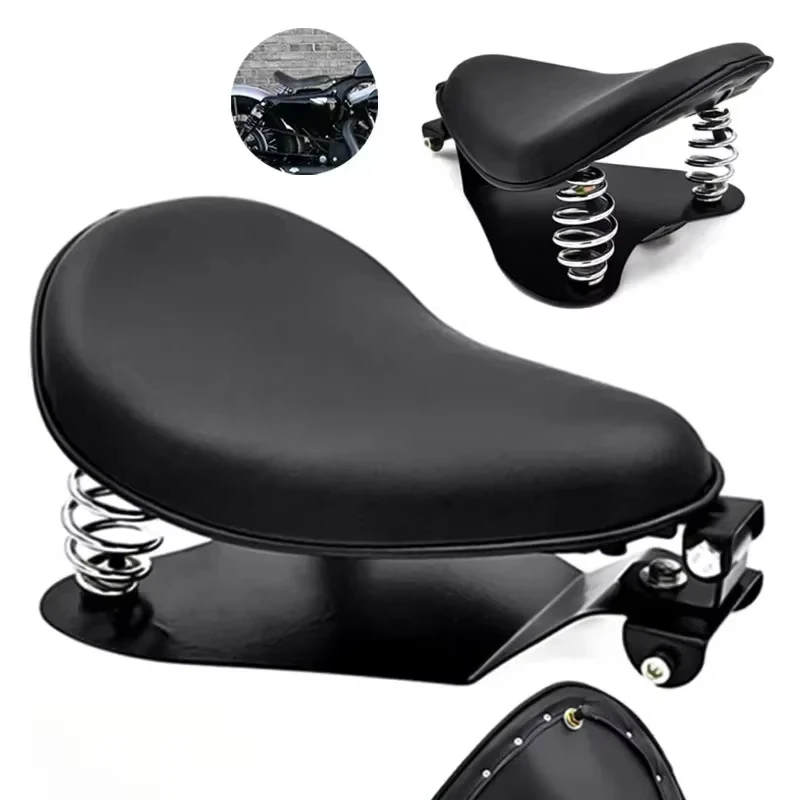 

Thickened Seat Cushion With Spring-Mounted Base Bracket Motorcycle Retro Classic Seat Motorcycle Universal Accessories