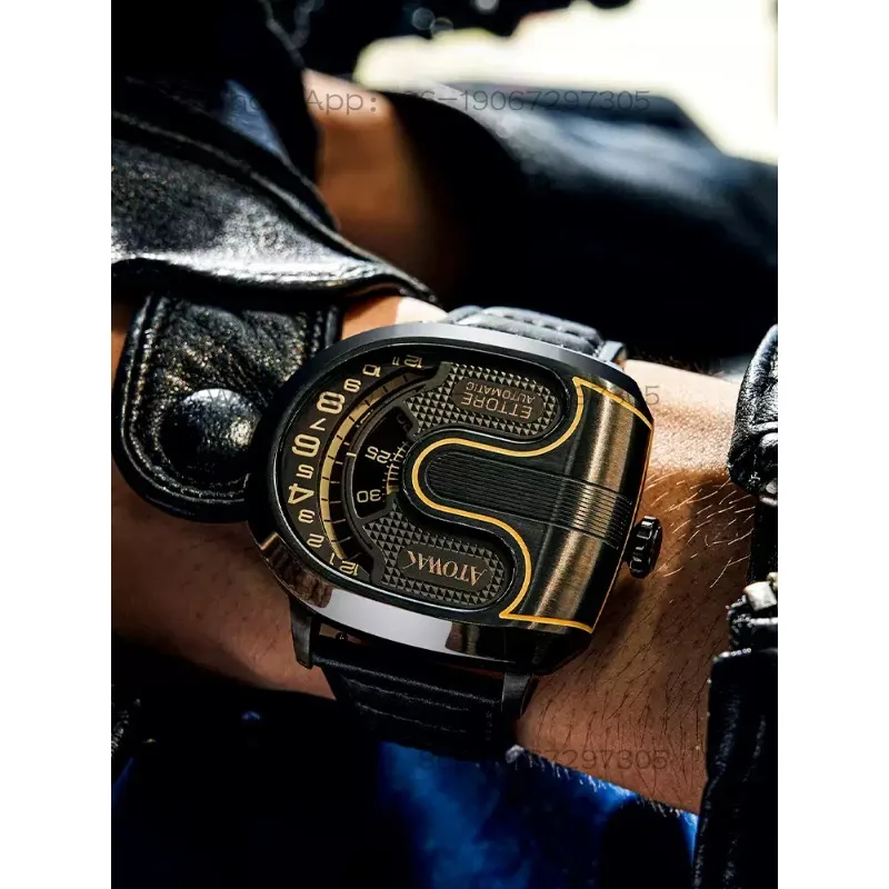 Men's creative fully automatic mechanical watch, men's dopamine personalized supercar design watch