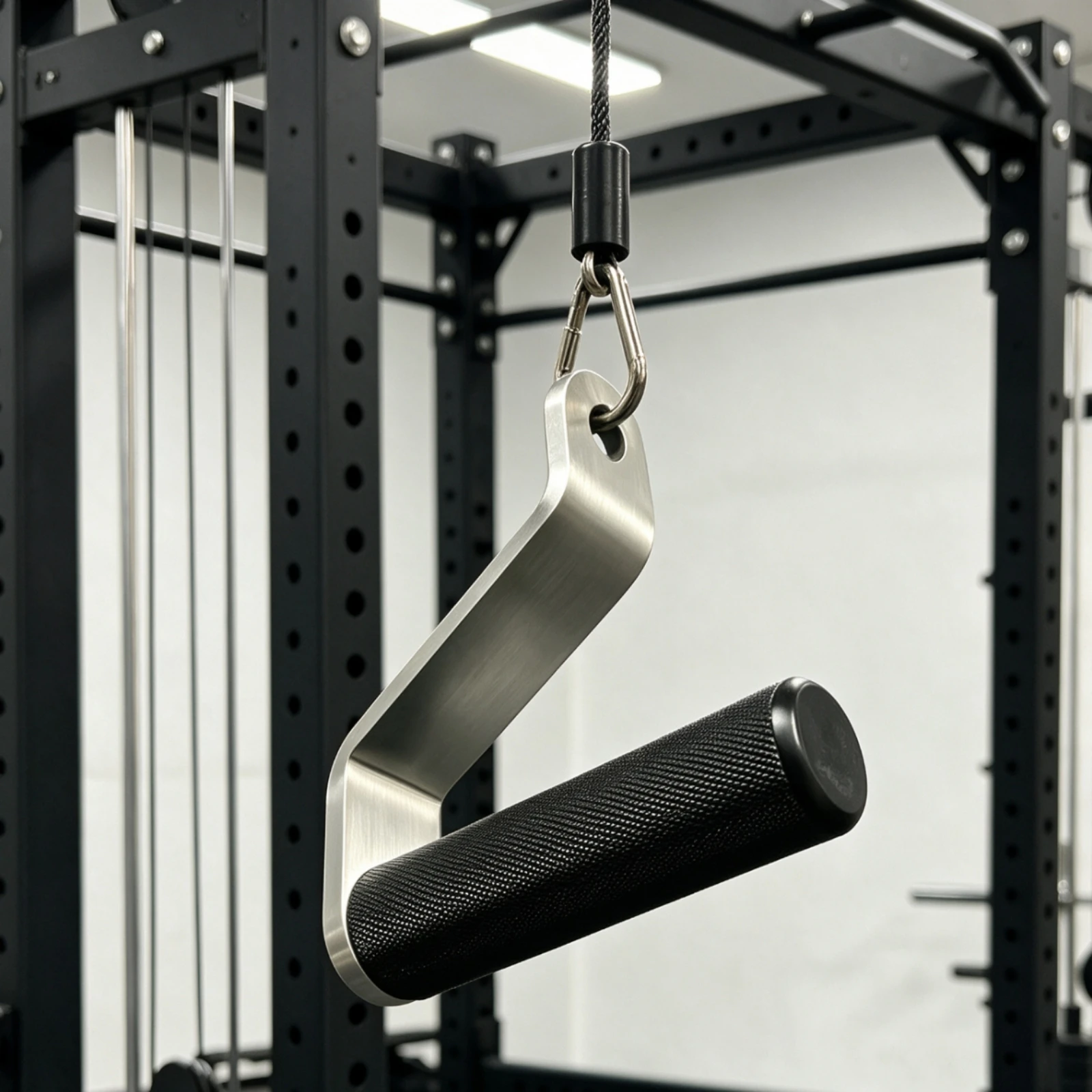 Gym Handle with Knurled Grip Textured Cable Machine Handle Attachment Heavy-Duty Ergonomic for Fitness Enthusiasts