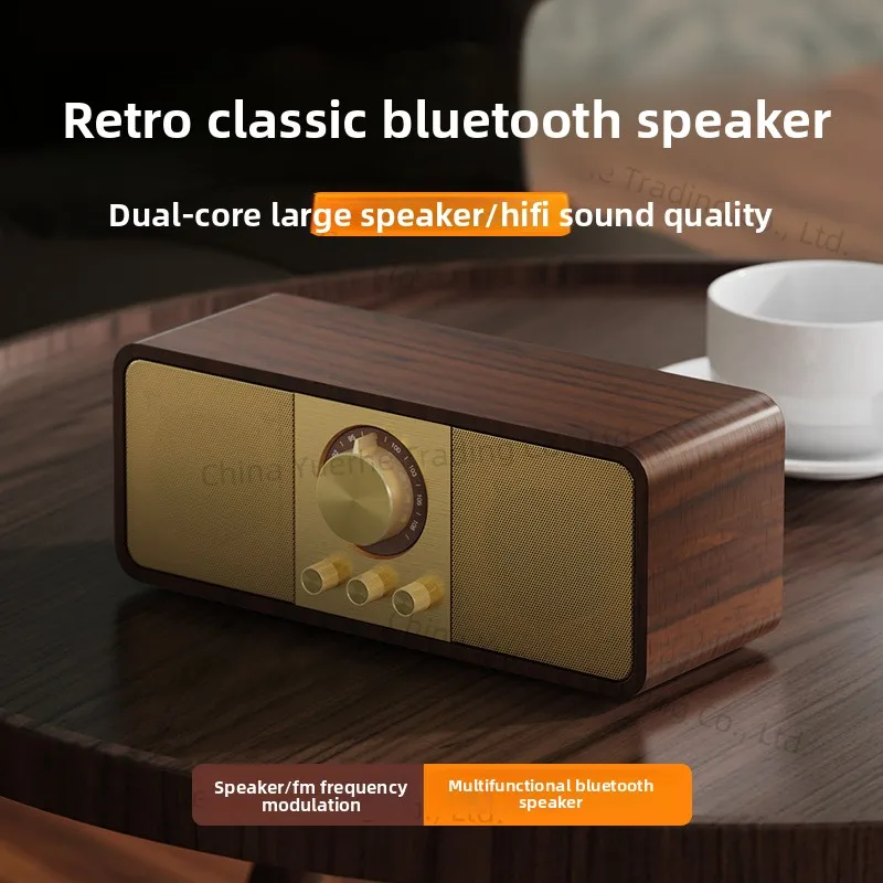 

Private model retro Bluetooth speaker, super long call life, heavy bass adjustment, high-end Bluetooth speaker