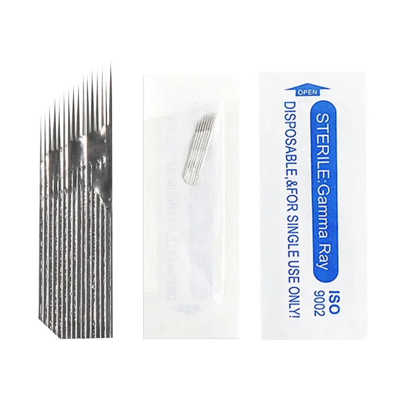 3 Rows Line 16Pin Needle Permanent Eyebrow Makeup Fine Needle Blades For Microblading Pen Manual Embroidery Free Shipping