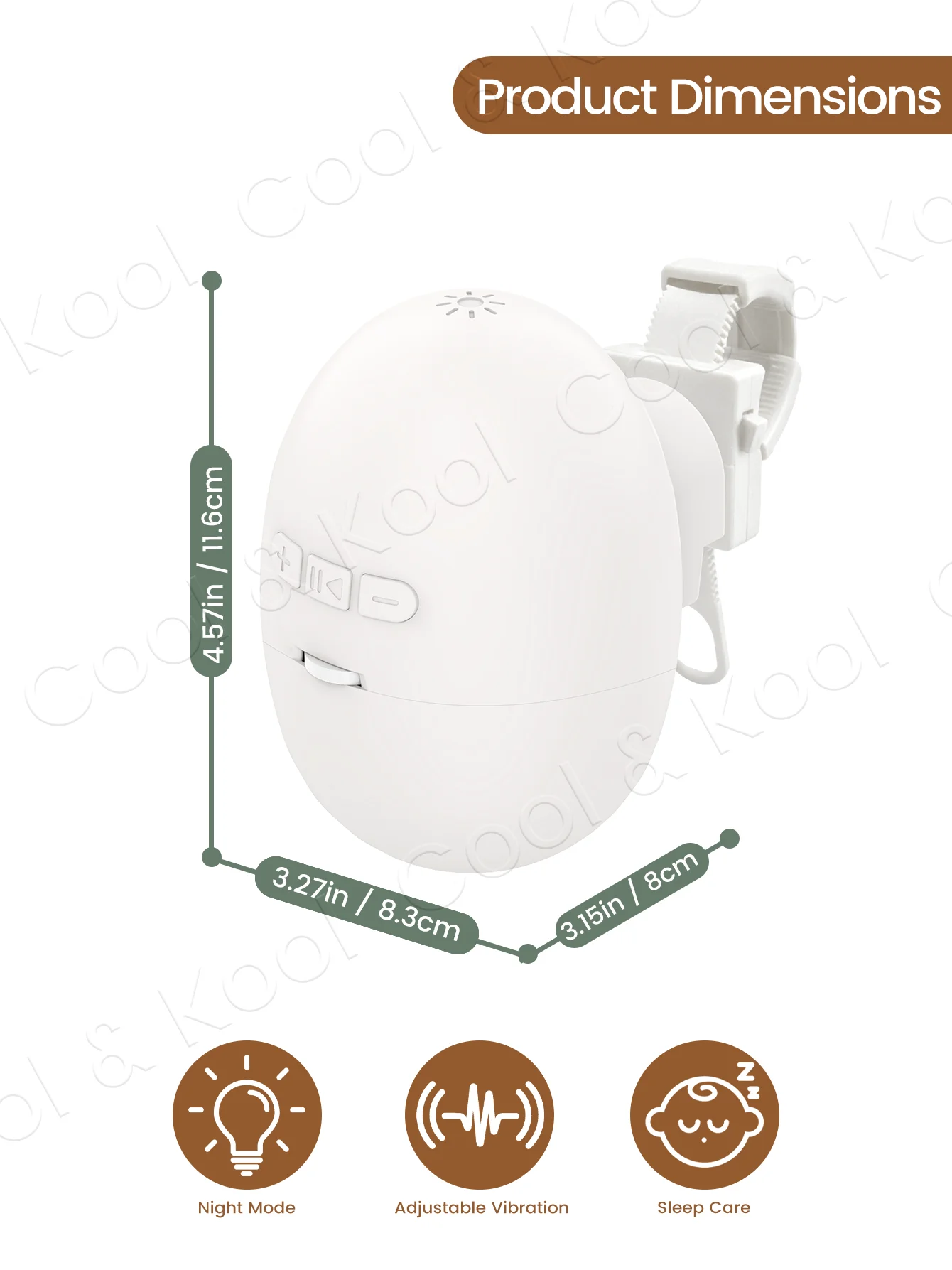 Pram Rocker for Baby Stroller, 5-Speed Adjustable Hands-Free Sleeping Aid, USB-C Rechargeable Portable Rocking Device
