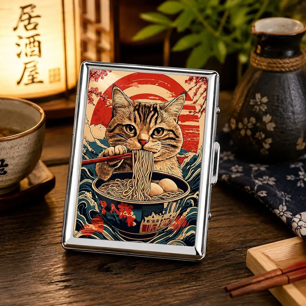 Vintage-Style Vintage Card Case Metal Material Easy Snap Metal Case Multi-function Versatile Design Card Holder ID Card Holder