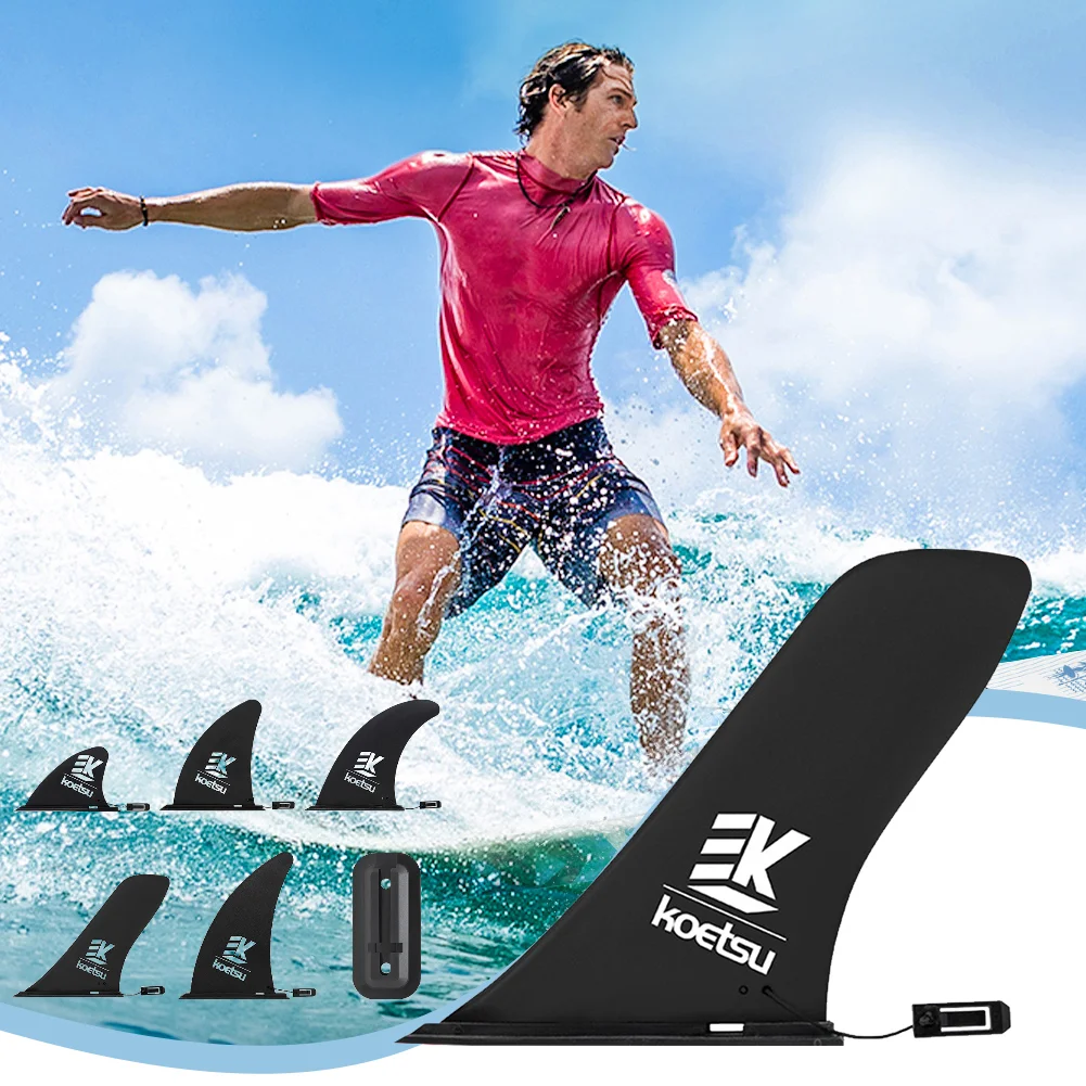 4.5/8/9/9.5/10Inch Surfboard Fin SUP Accessories Stand Up Paddle Board Slide-in Fin Detachable Surf Water Wave Fin Stablizer view 2
